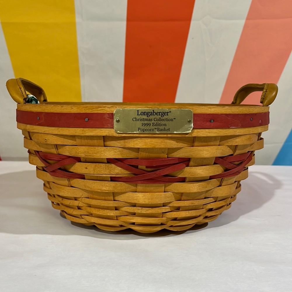 Longaberger Christmas Collection 1999 edition popcorn basket